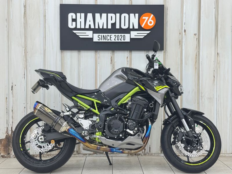 Z900　BEETフルエキチタンマフラー　BABYFACEスライダー　TRICKSTARエンジンガード　可変式レバー　フェンダーレス