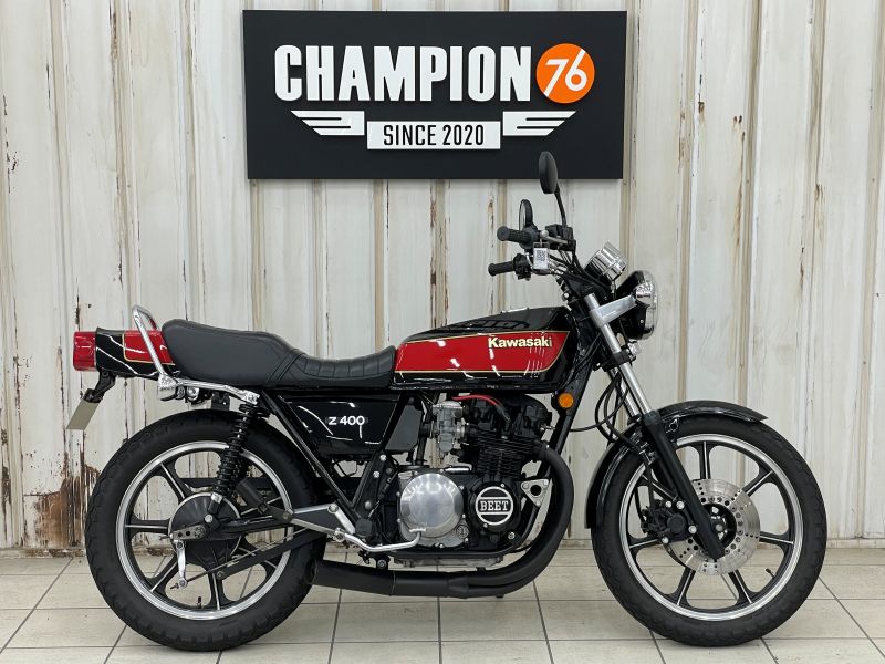 カワサキ Z400J GUTS集合管 BEETポイントカバー